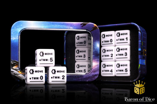 First Strike Movement Dice - Set of 12 | White Dice Only