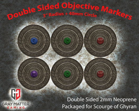 Double Sided Neoprene 7.57" Objective Markers - Scourge of Ghyran