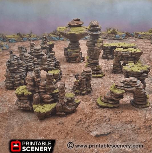 Desert Canyon Rocks - Scatter Terrain
