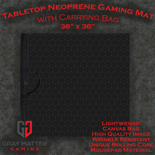 Geometric Pattern Mat 36" x 36" with Bag | Board Game Puzzle Mat