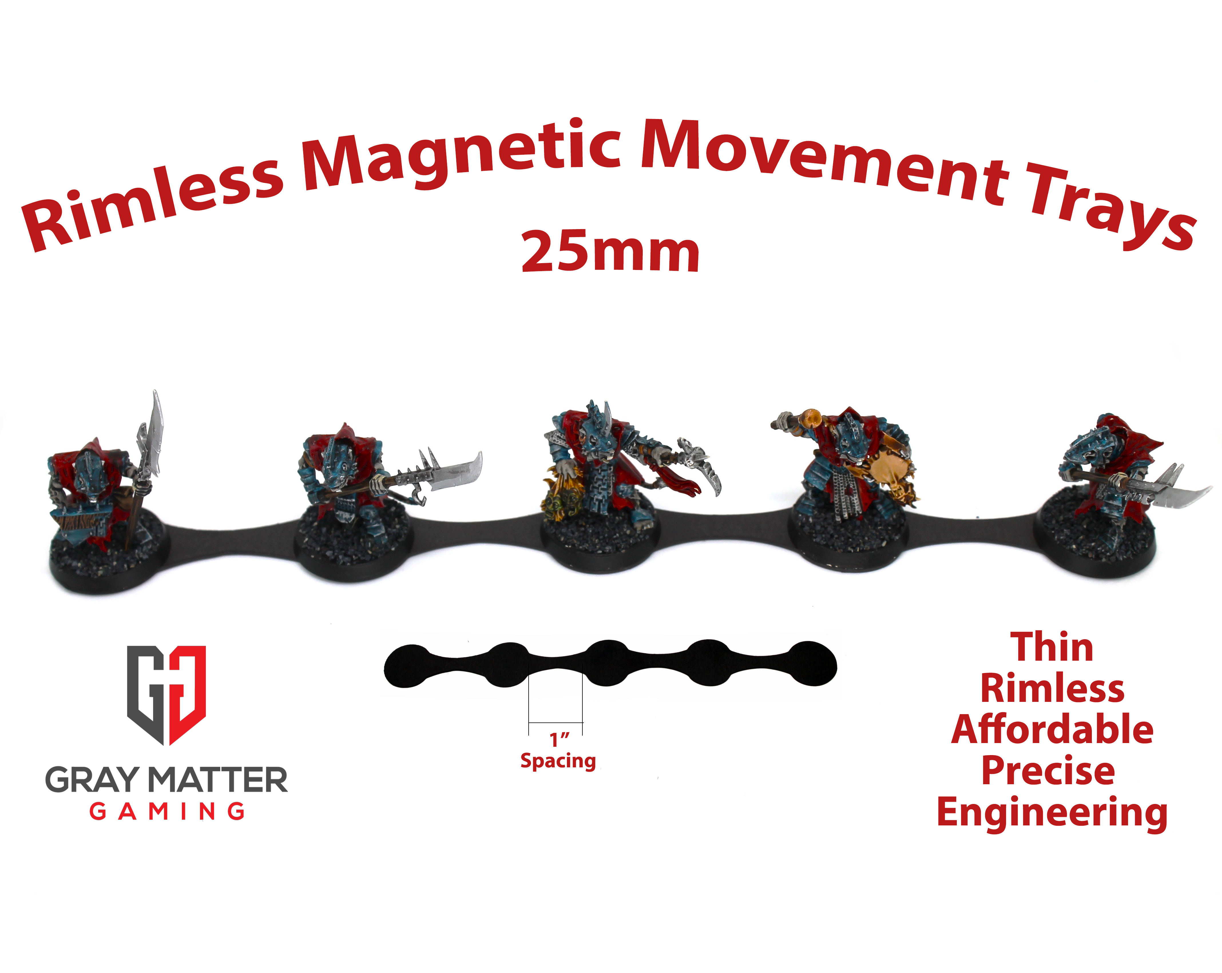 krone Bløde fødder cache 25mm Screen Magnetic Movement Tray - Age of Sigmar 40K AoS Miniature  Wargaming – Gray Matter Gaming