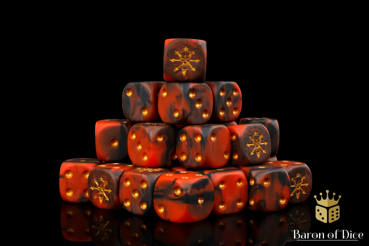 Tainted Knight Dice - Red