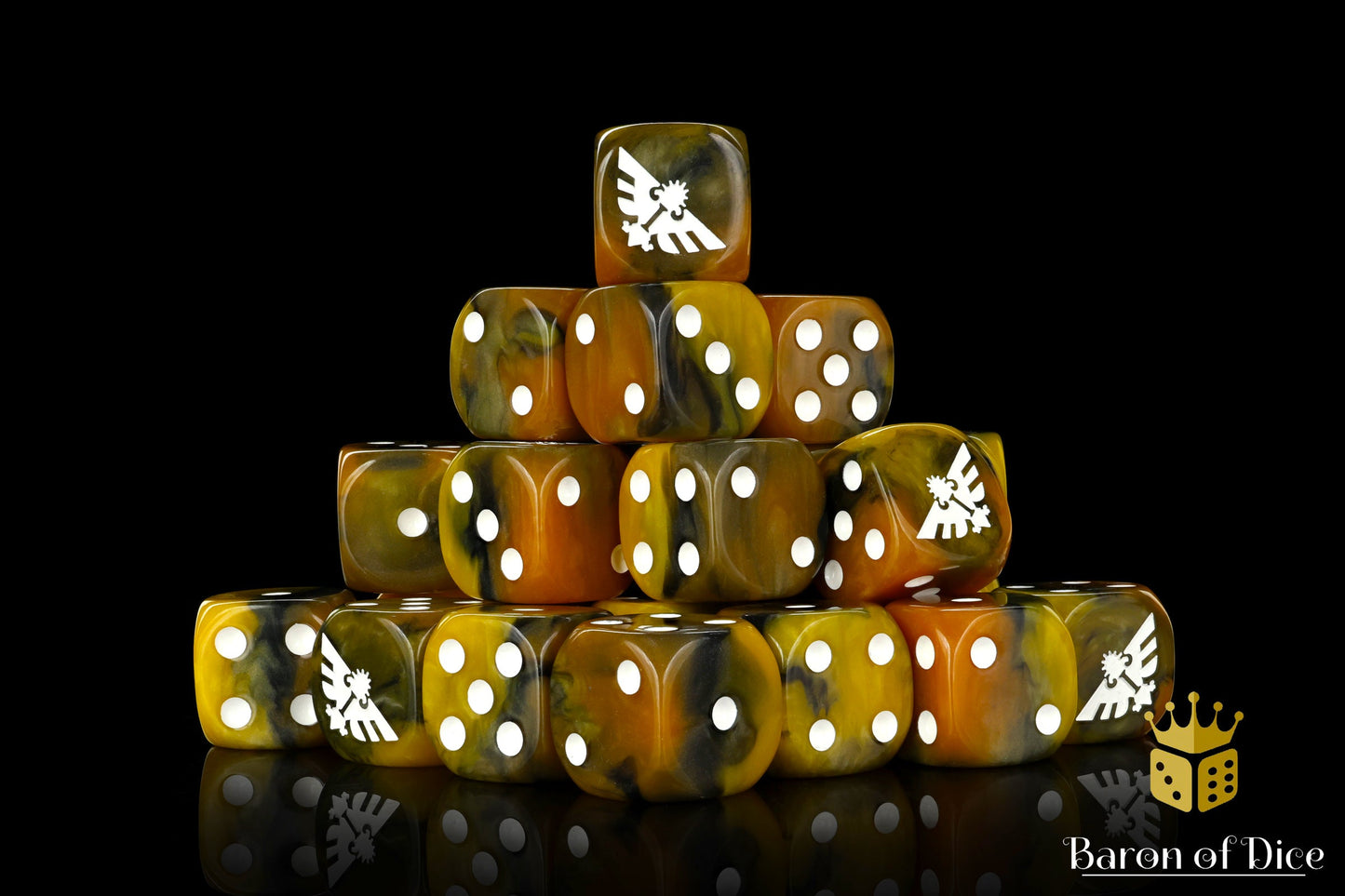 Inquisition Gold 16mm Dice