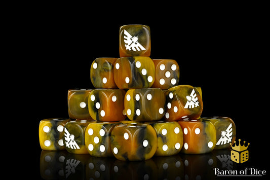 Inquisition Gold 16mm Dice