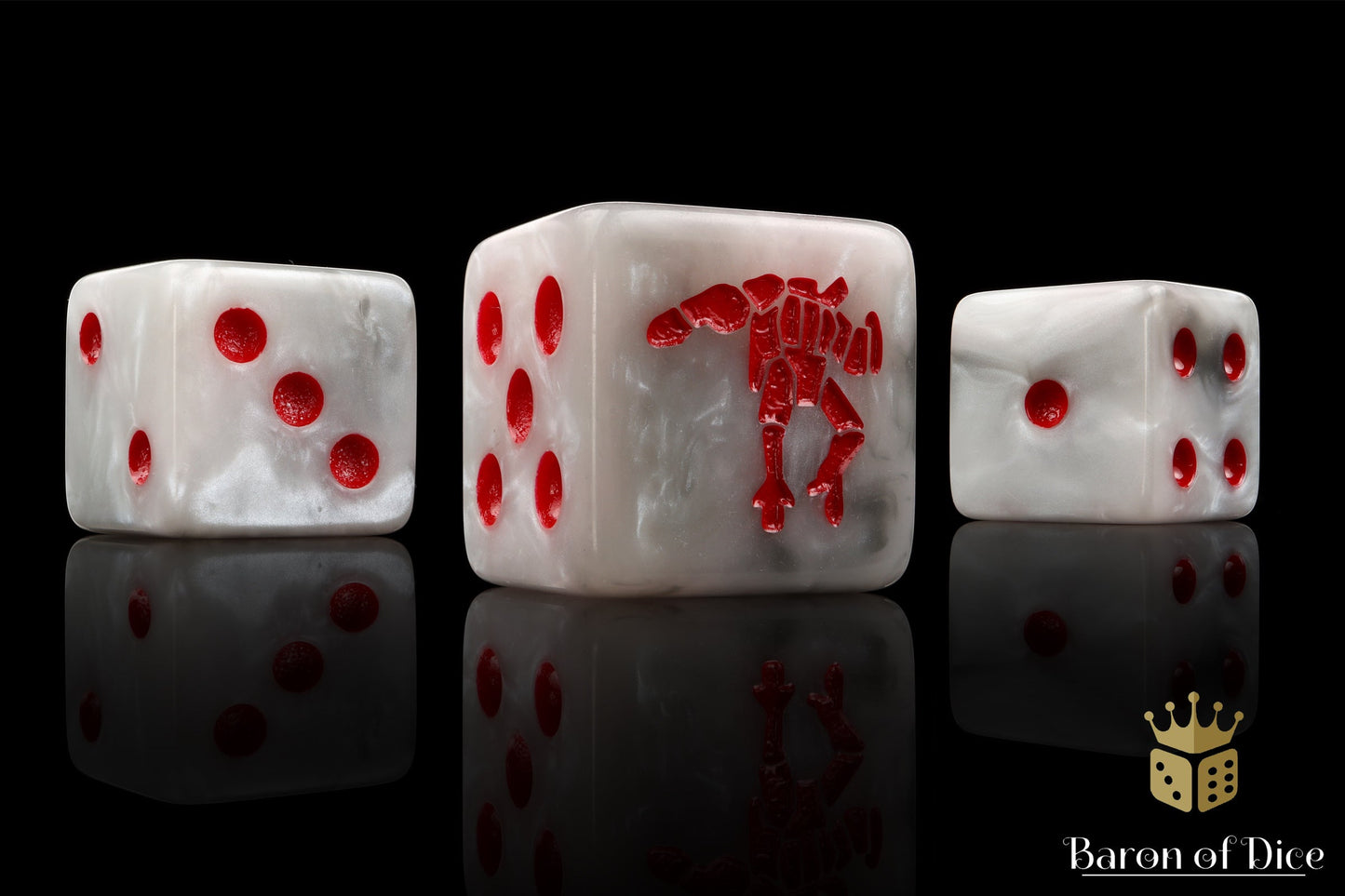 Crisis Robot, White 16mm Dice