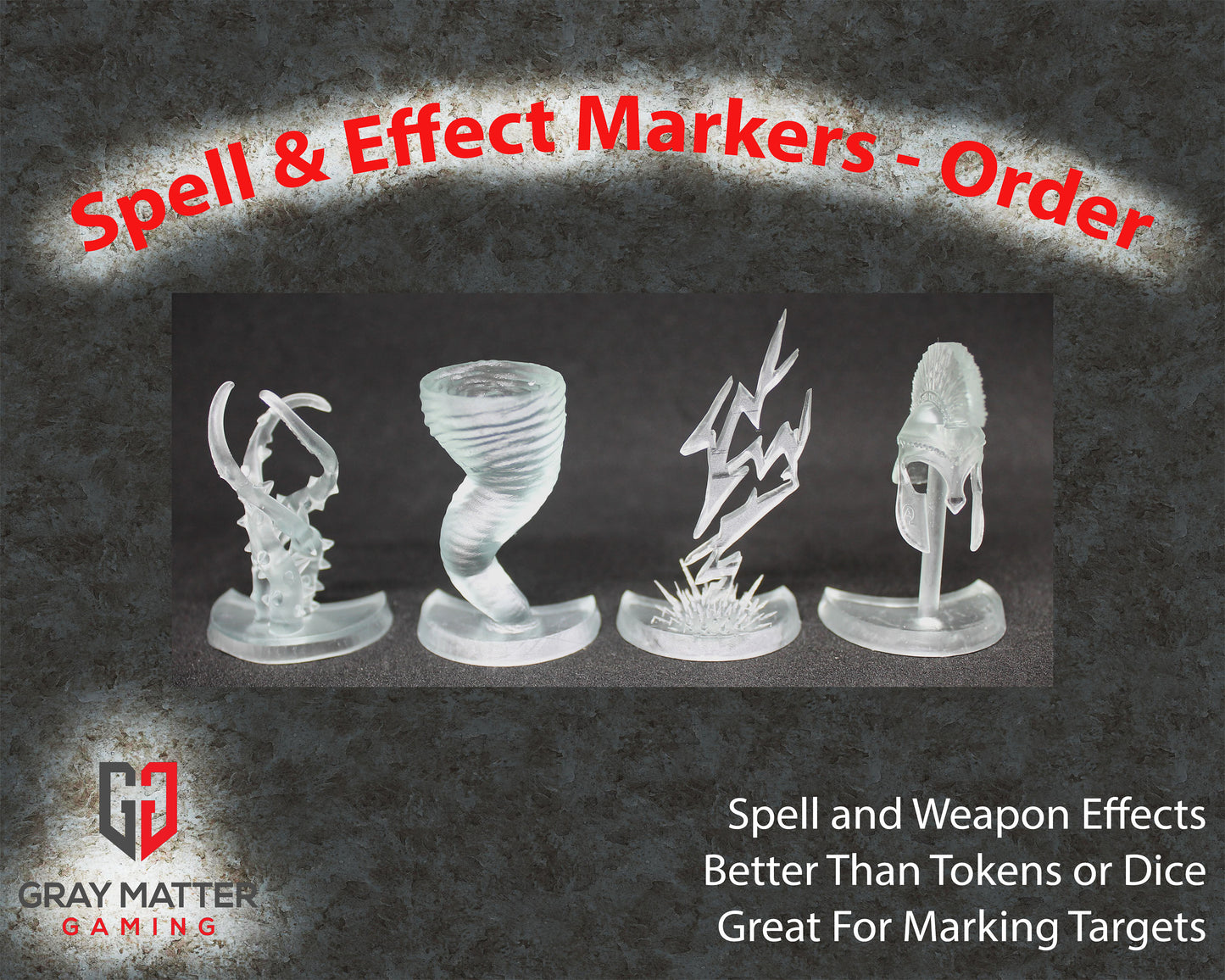 3D Printed Spell & Effect Tokens \ Markers