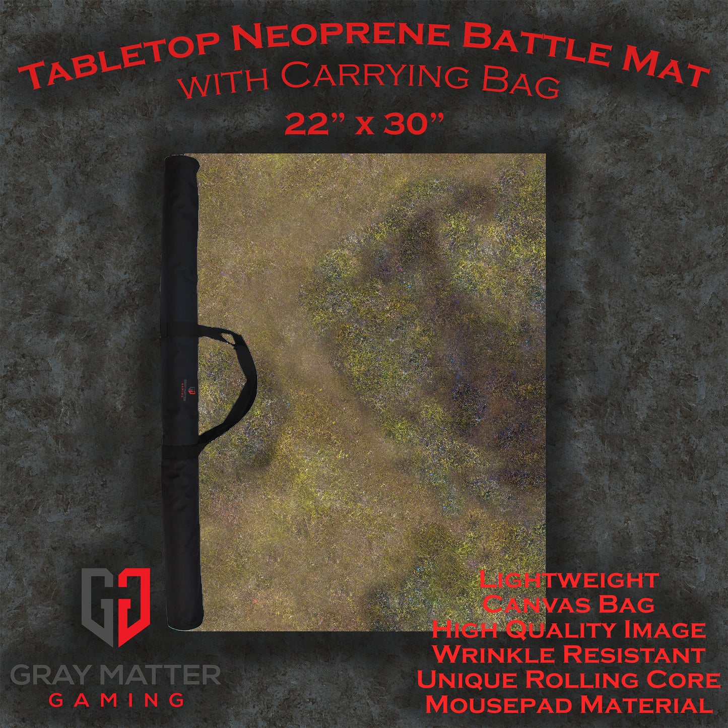 Autumn Prairie - Neoprene Battle Mat - Warhammer, AoS, 40K, Kill Team, MCP, Shatterpoint, Legion, More