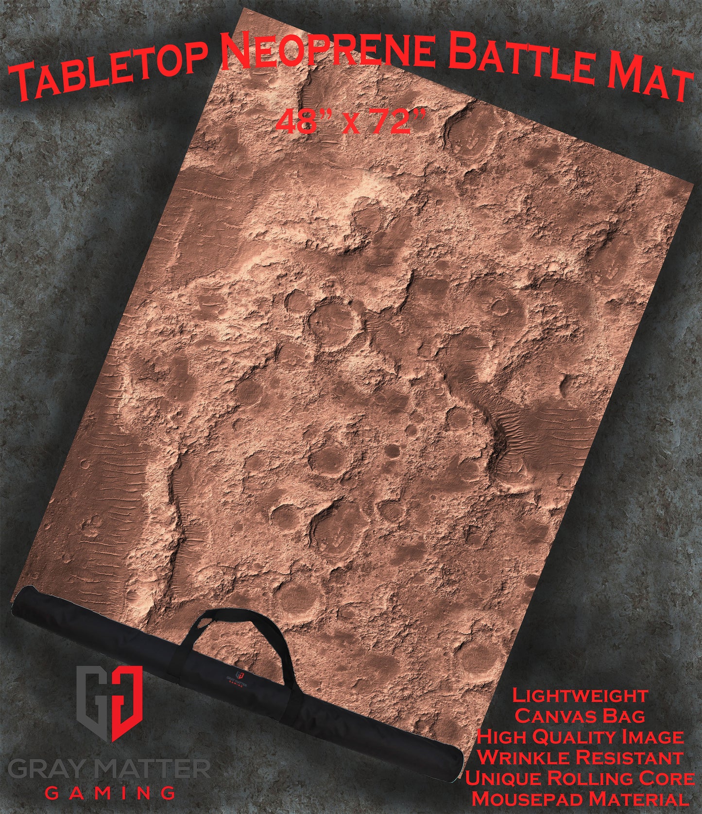 Barren Lands - Neoprene Battle Mat - Warhammer, AoS, 40K, Kill Team, MCP, Shatterpoint, Legion, More