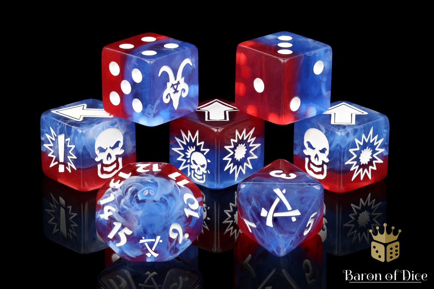 Revolution - Bloody Football Dice (Set of 7)