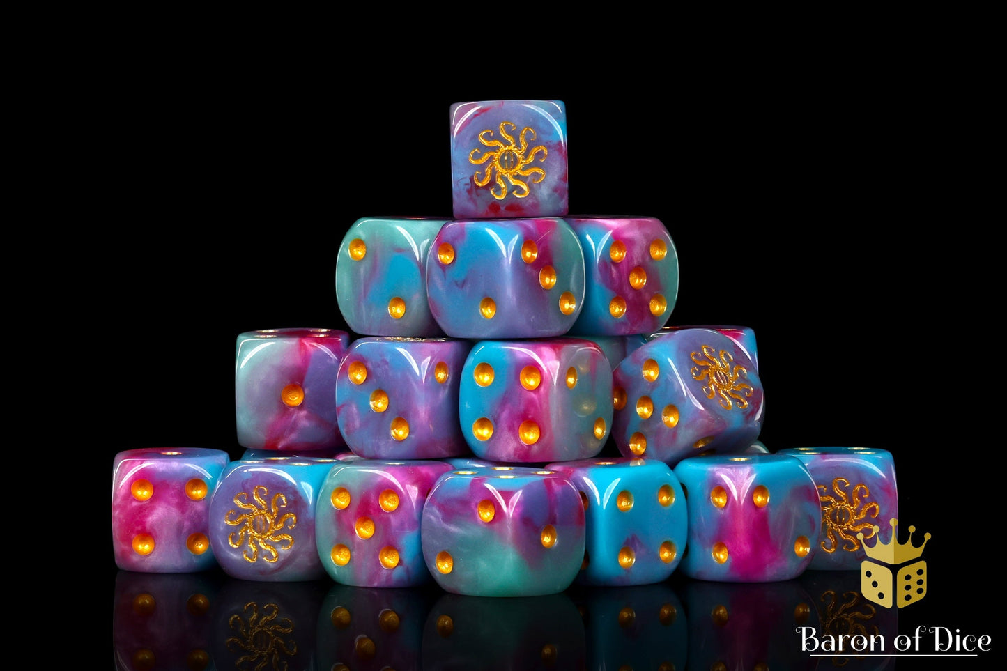 Cult of Knowledge Dice - Pink & Purple