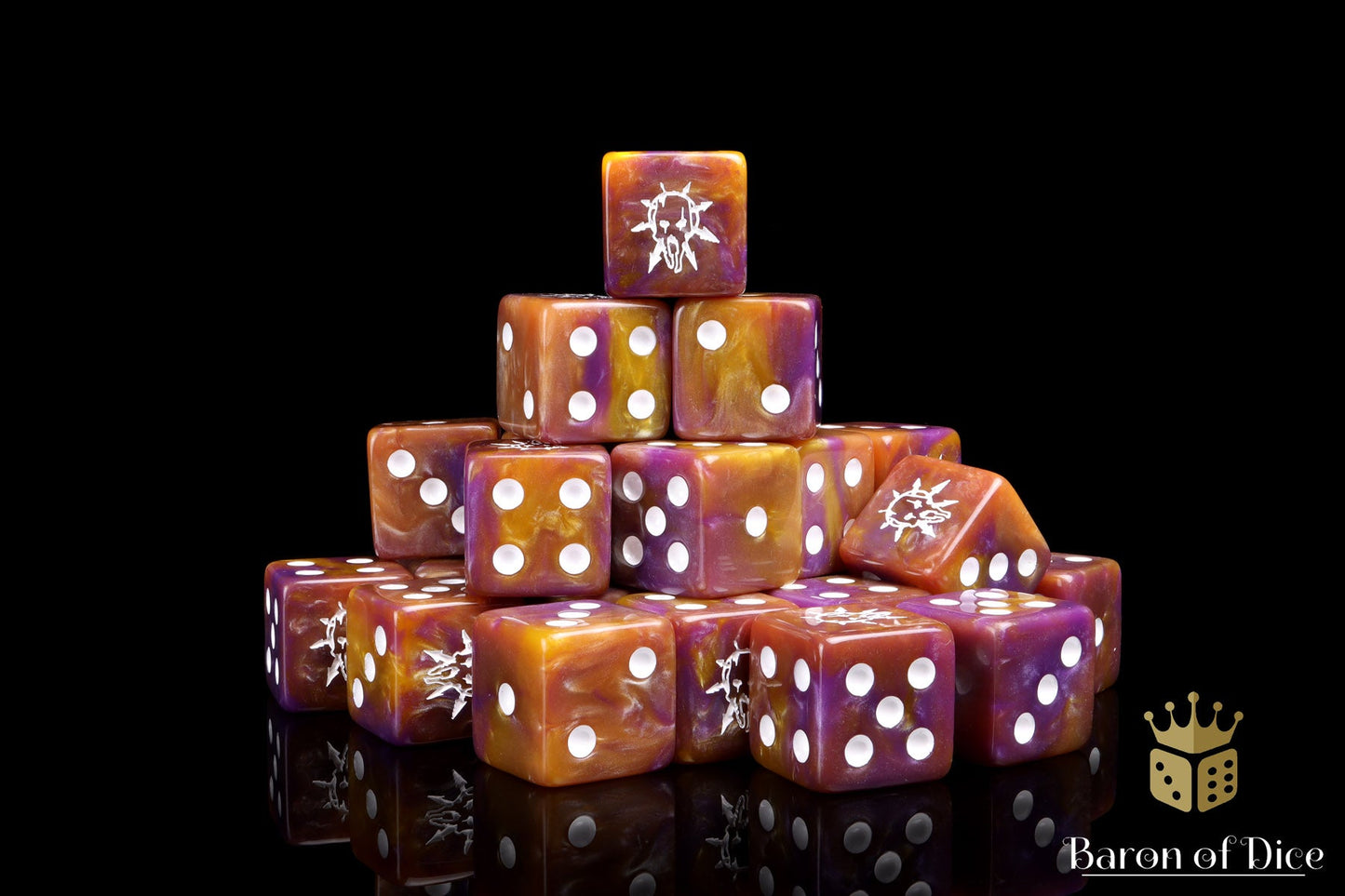 Tainted Knight Dice - Purple