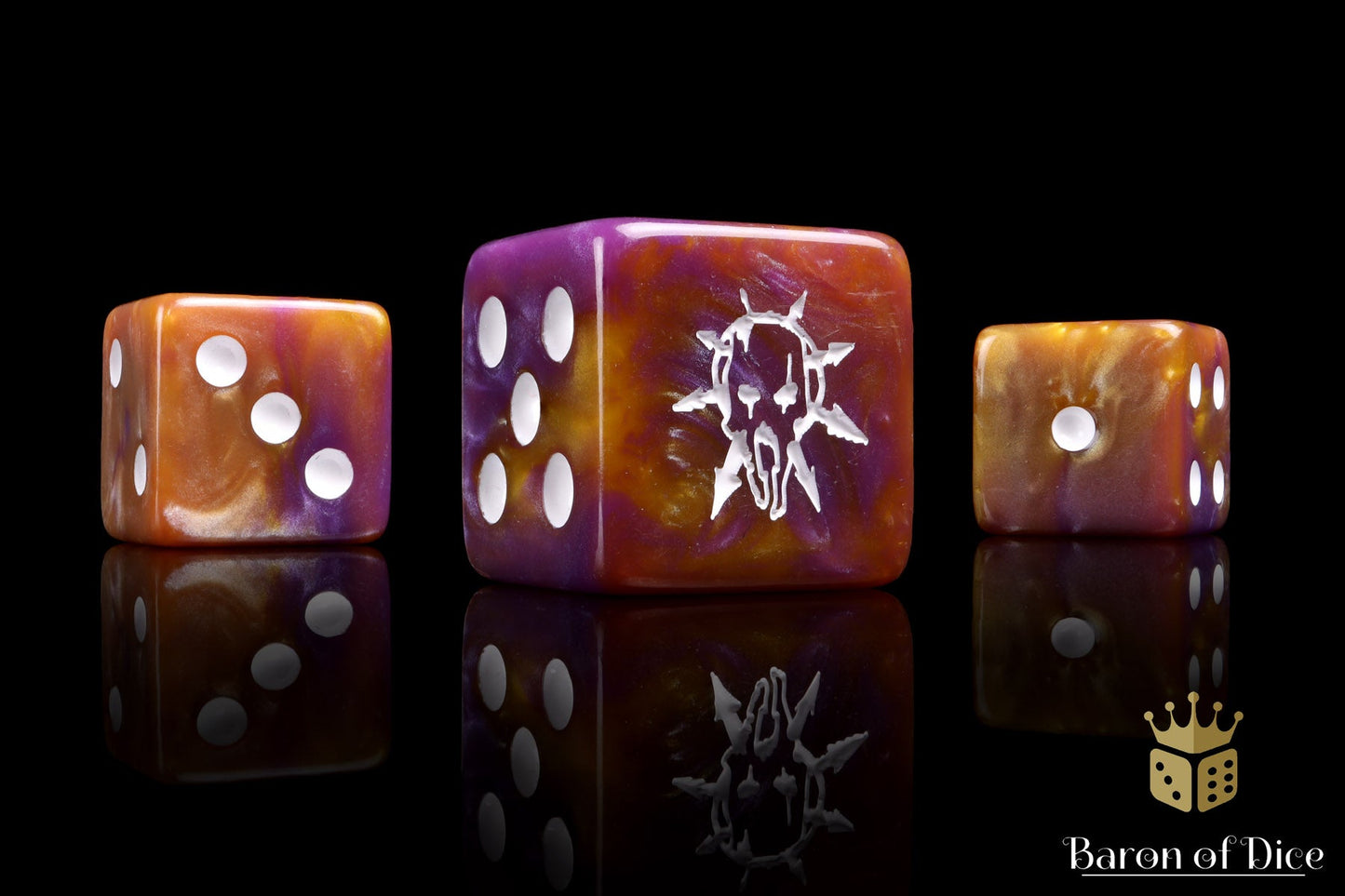 Tainted Knight Dice - Purple