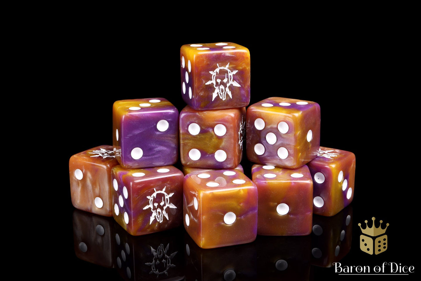 Tainted Knight Dice - Purple