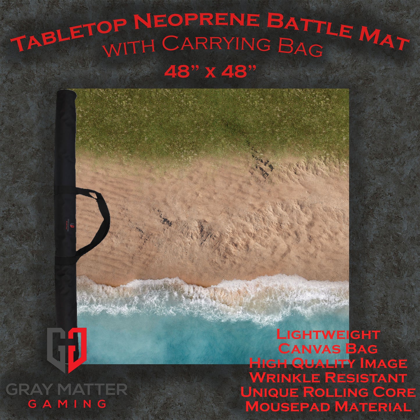 Coastal Shore - Neoprene Battle Mat with Bag