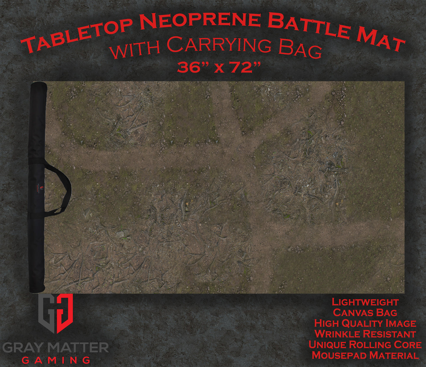 Deep Forest - Neoprene Battle Mat - Warhammer, AoS, 40K, Kill Team, MCP, Shatterpoint, Legion, More