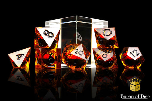 Evil Eye Liquid Core RPG Dice Set - 7 Pieces