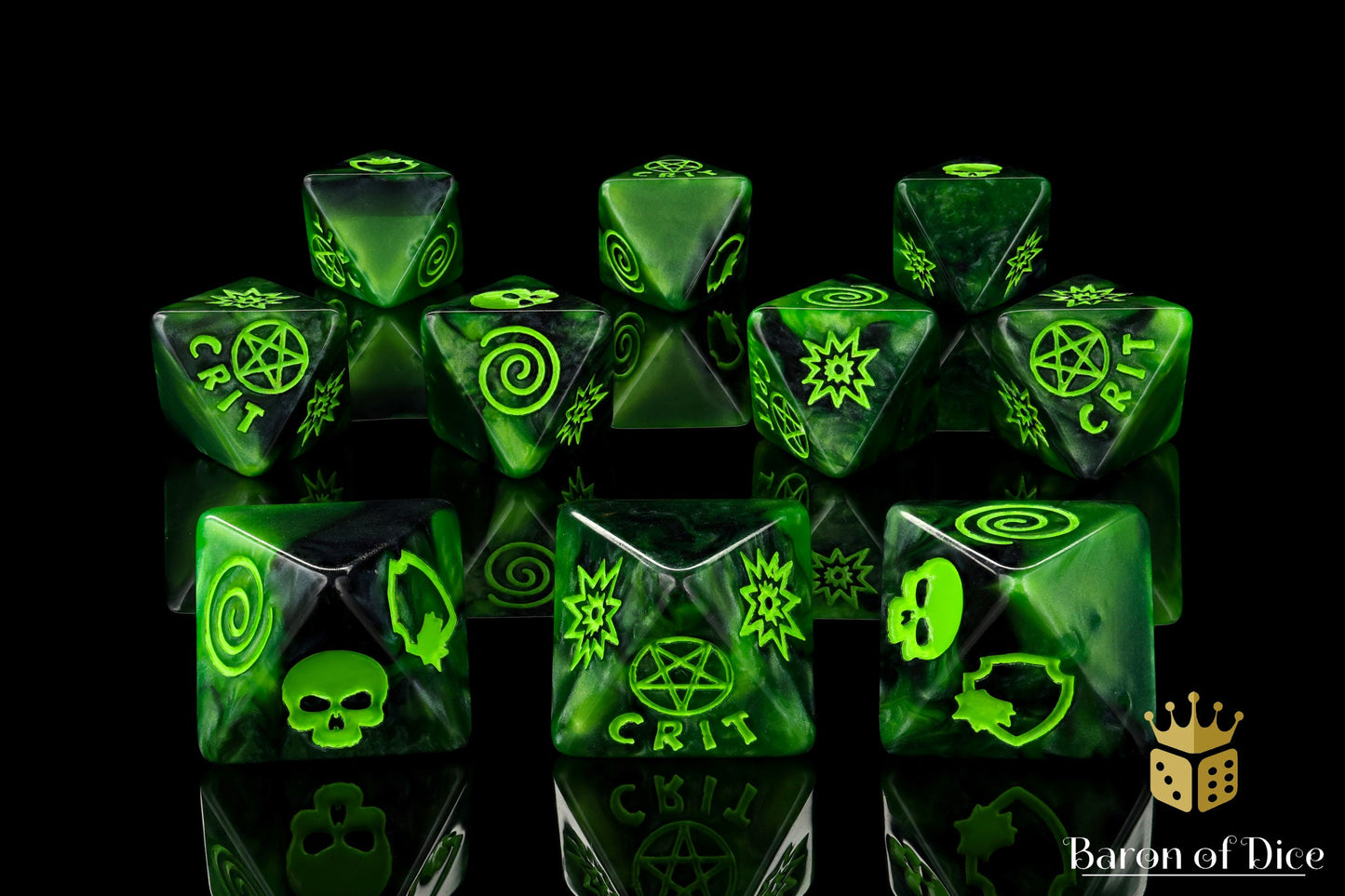 Dark Illuminati, D8 Dice Set