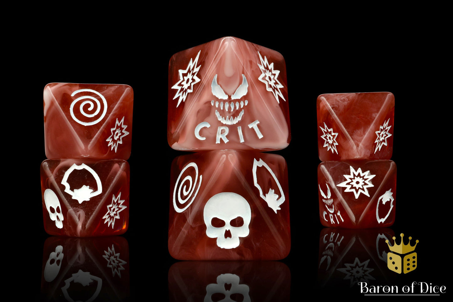 Bloody Symbiote, Dark, D8 Dice Set