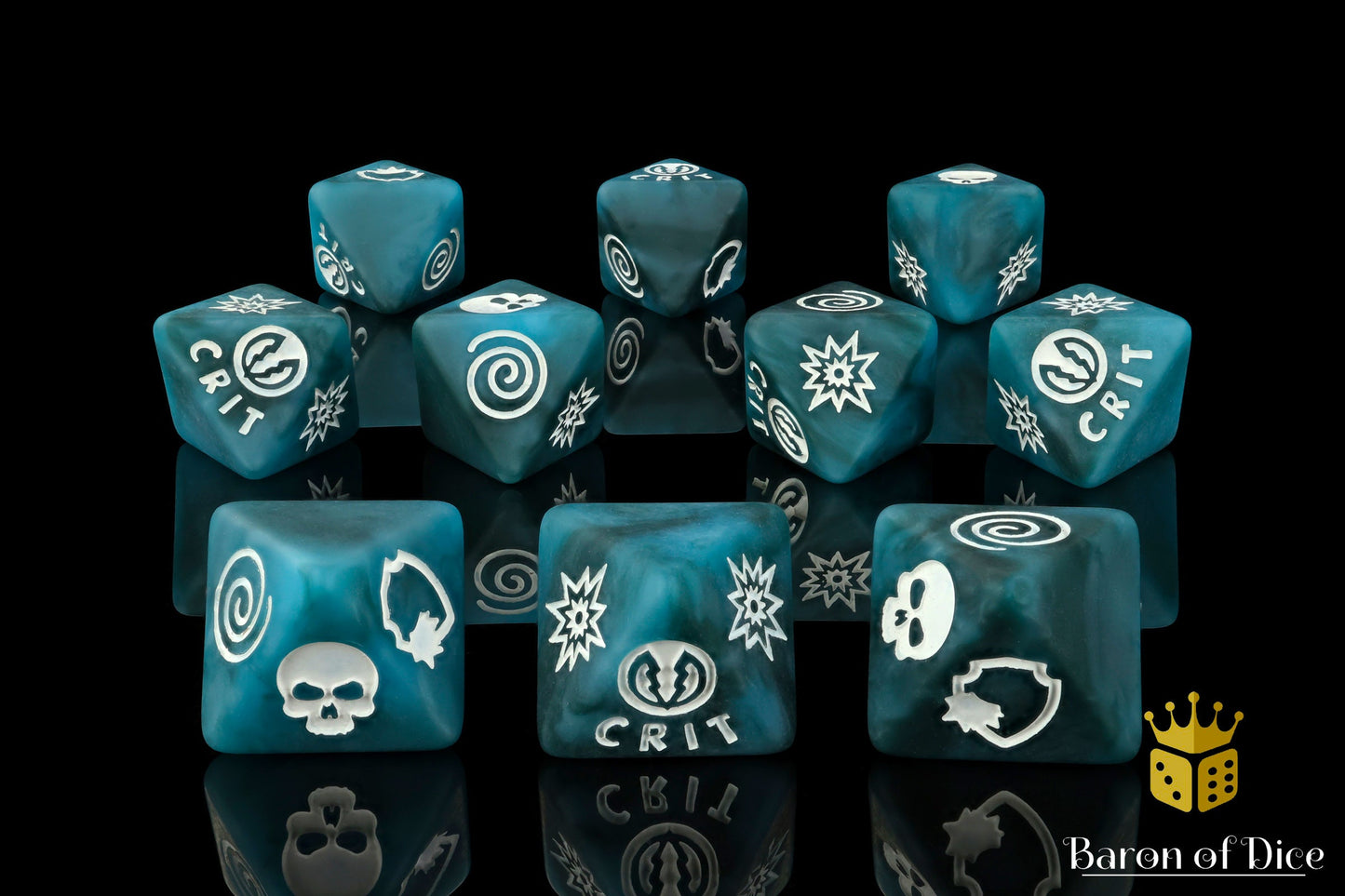 Moon Bolt D8 Dice Set