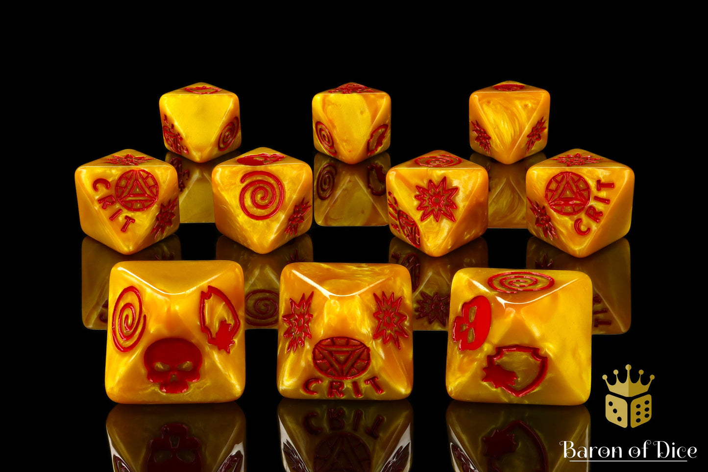 Nuclear Reactor, D8 Dice Set