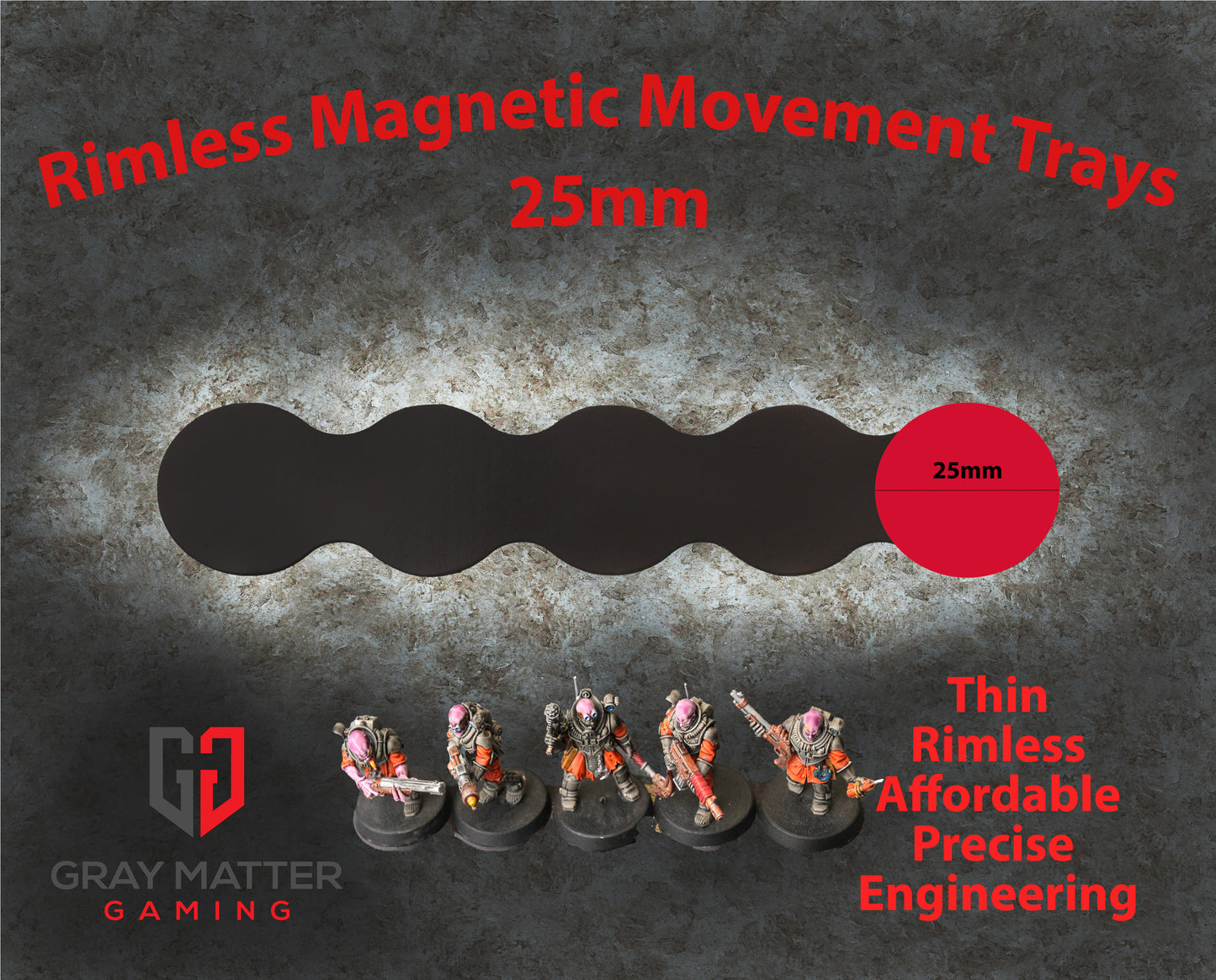 25mm Line Magnetic Movement Tray