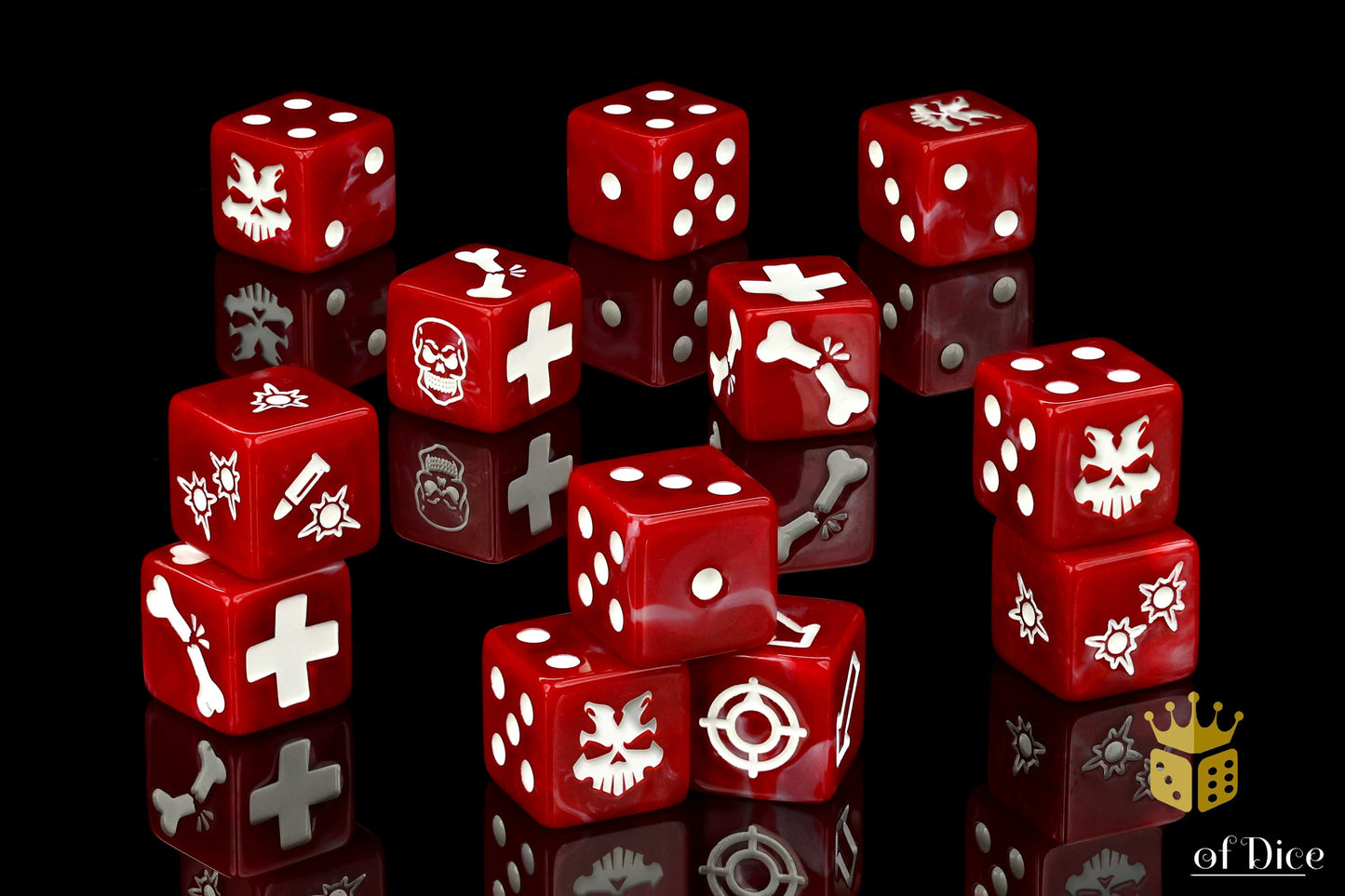 Red Butcher Dice - Skirmish Set