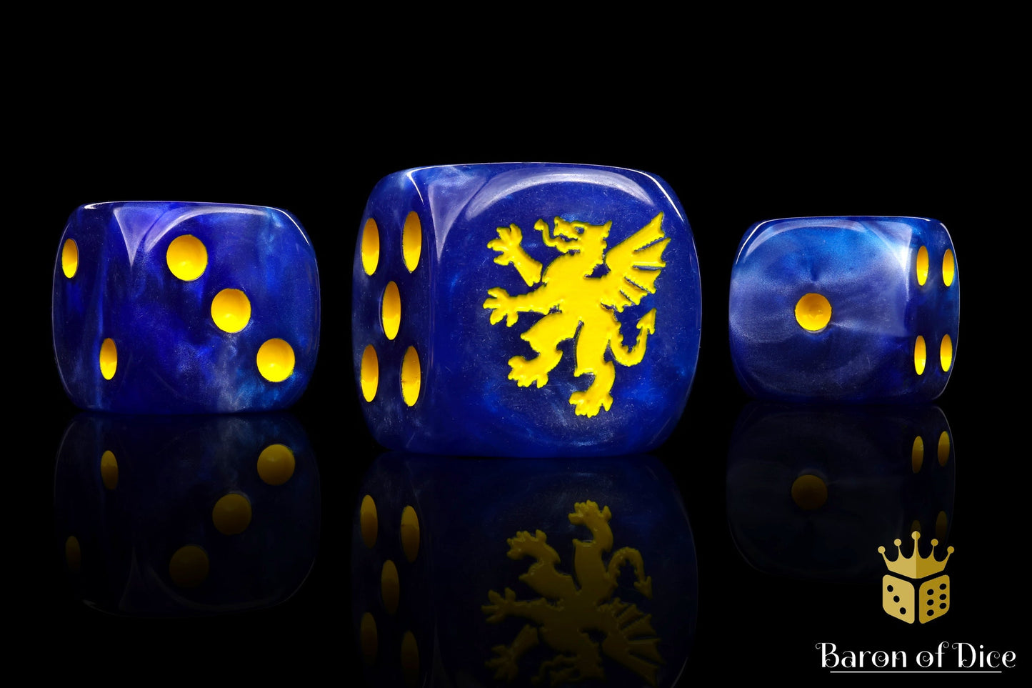 Heraldry Dice - Blue