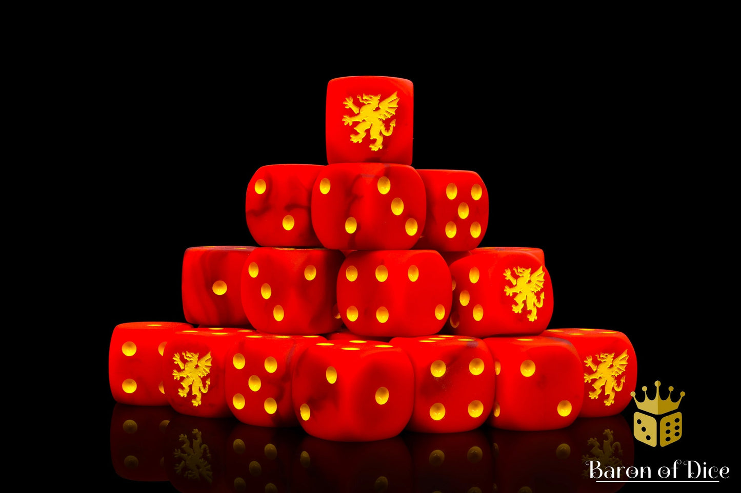 Heraldry Dice - Red