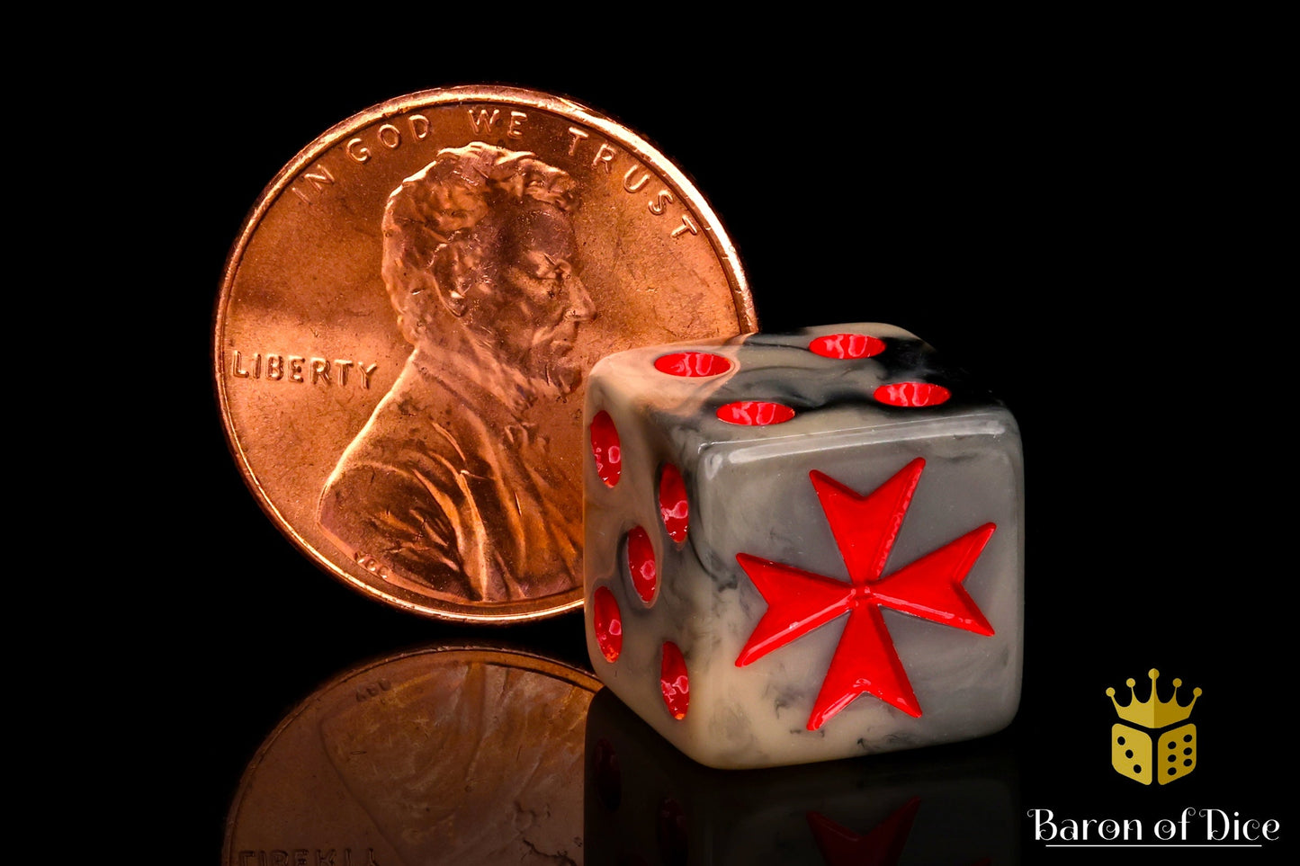 Knight Templar Dice - Red