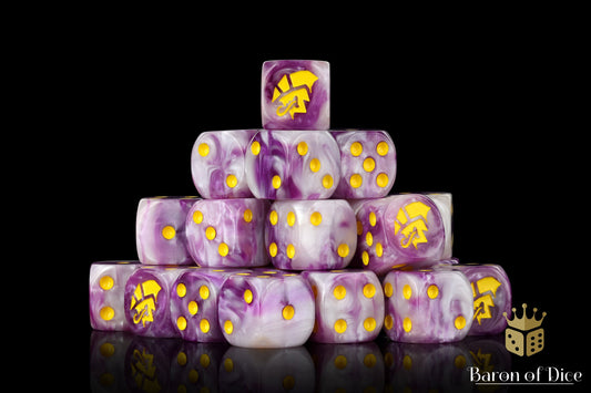 Alien Dice - Purple & Yellow