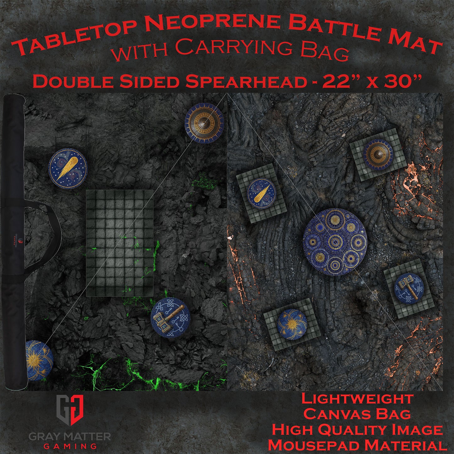 PREORDER Spearhead Season 3 - Ashen Cities - Neoprene Battle Mat with Bag