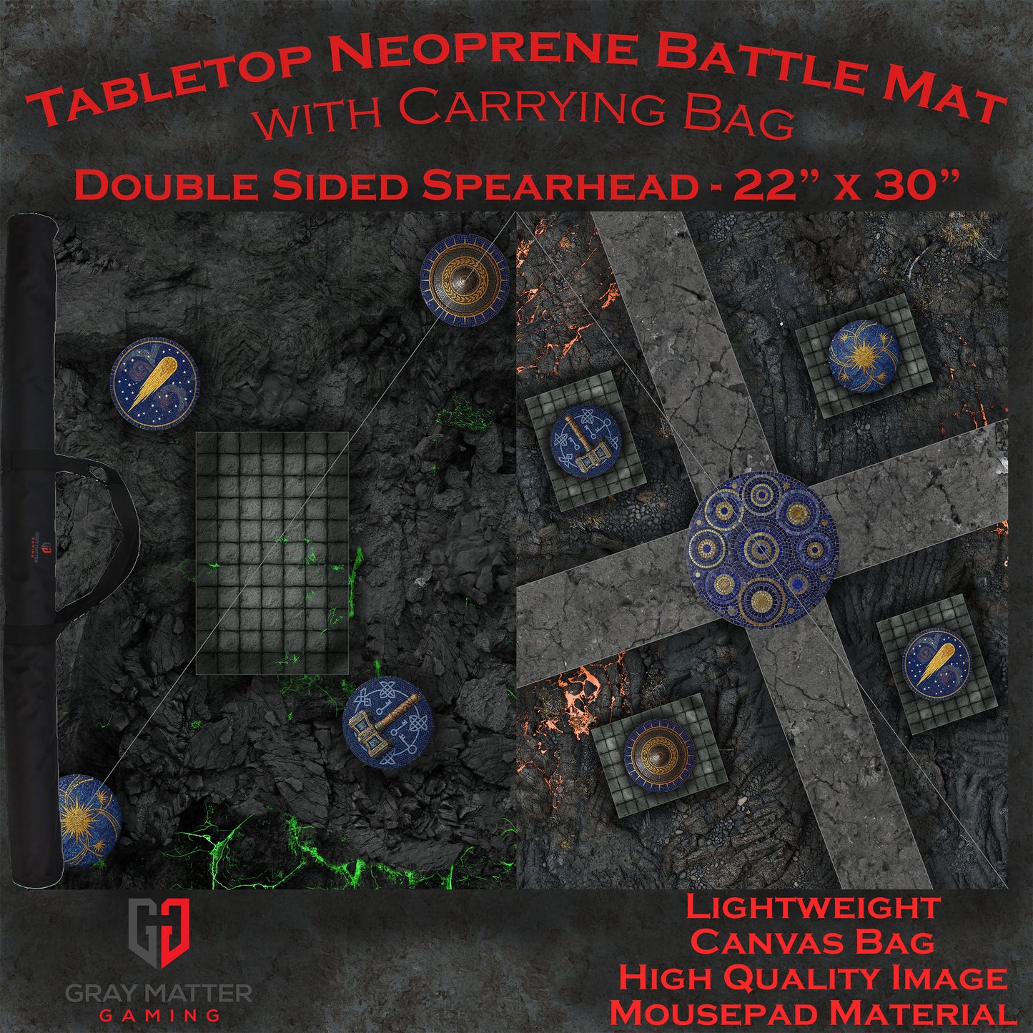 PREORDER Spearhead Season 3 - Ashen Cities - Neoprene Battle Mat with Bag
