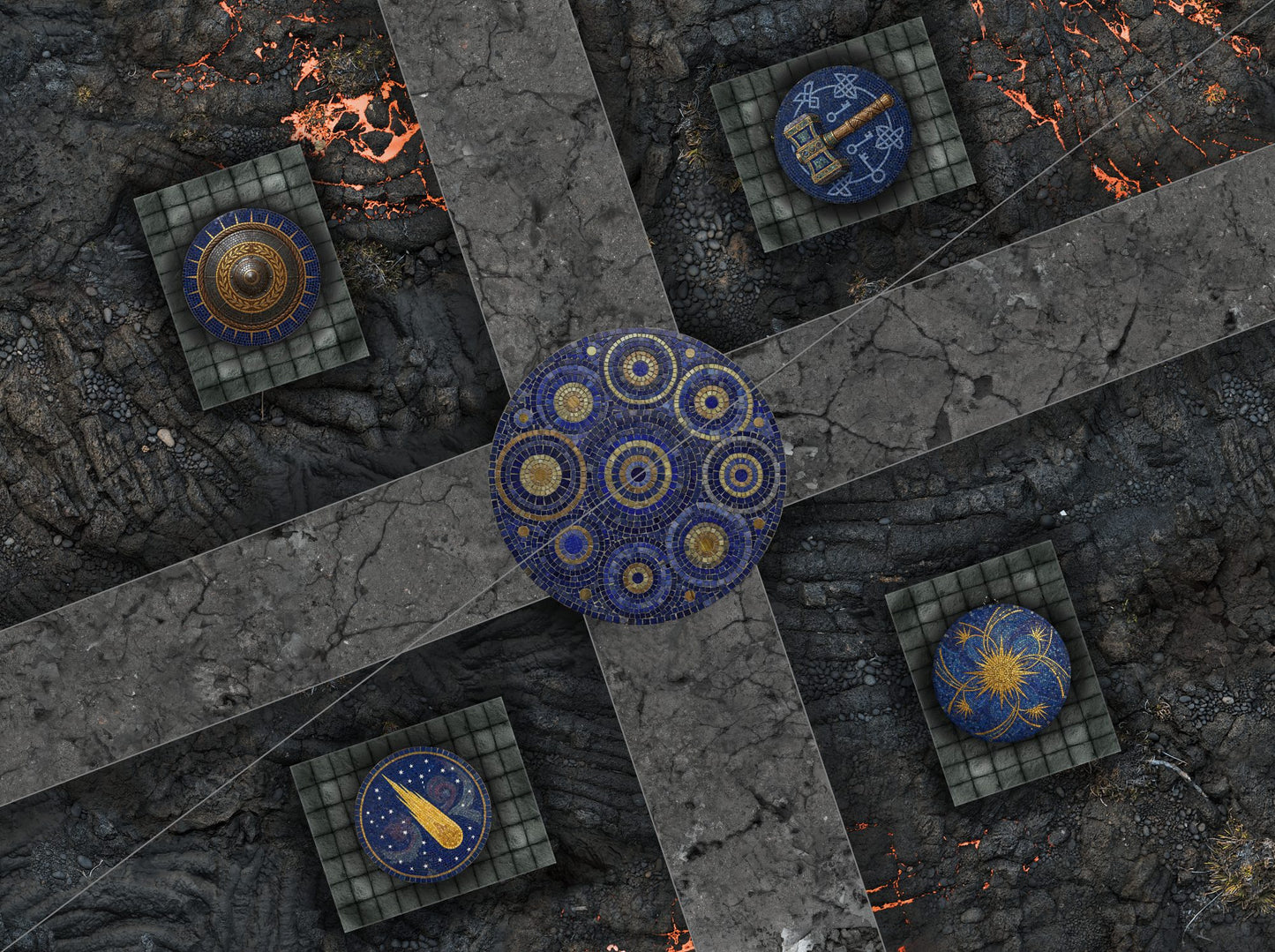 Spearhead Season 3 - Ashen Cities - Neoprene Battle Mat with Bag