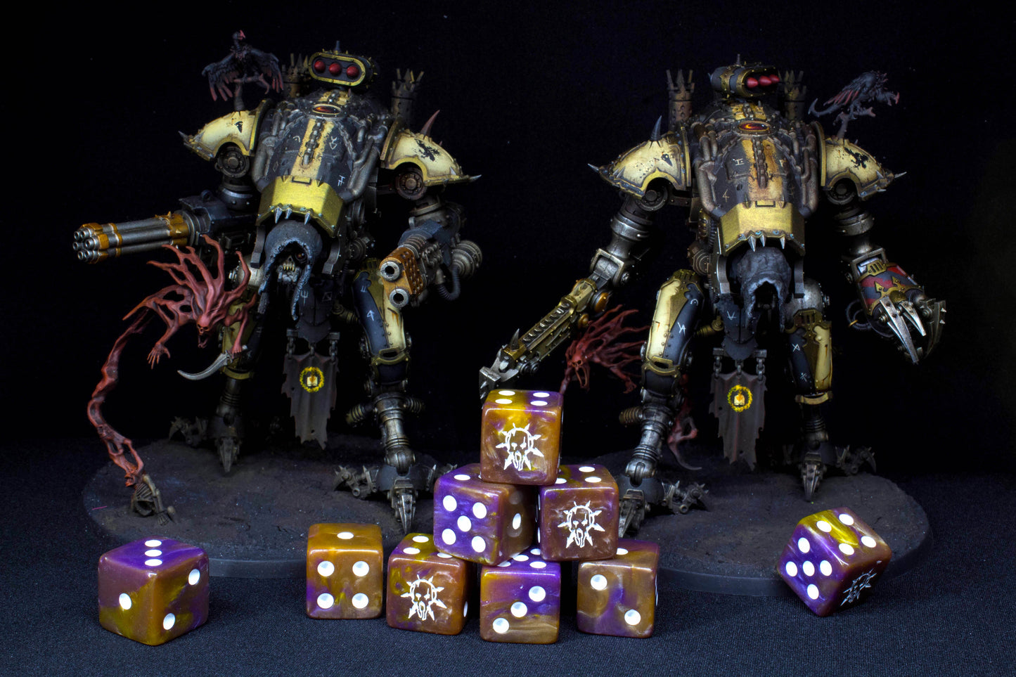 Tainted Knight Dice - Purple