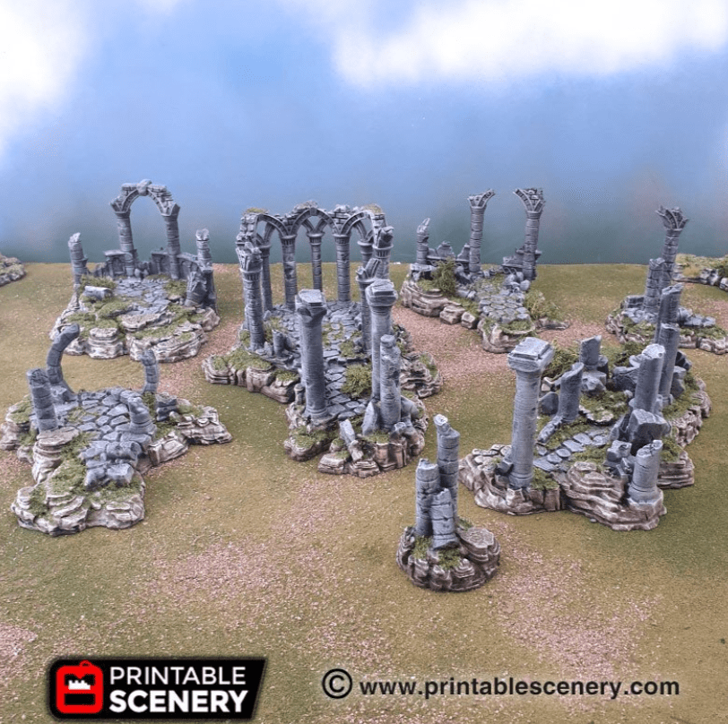 Ancient Ruins - Fantasy Scatter Terrain