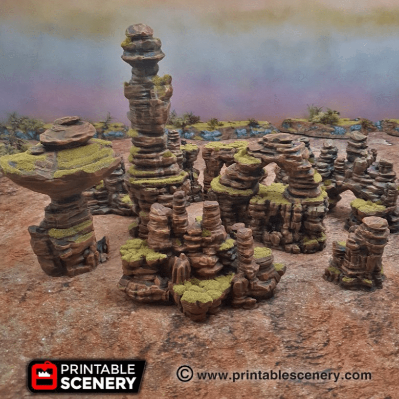 Desert Canyon Rocks - Scatter Terrain