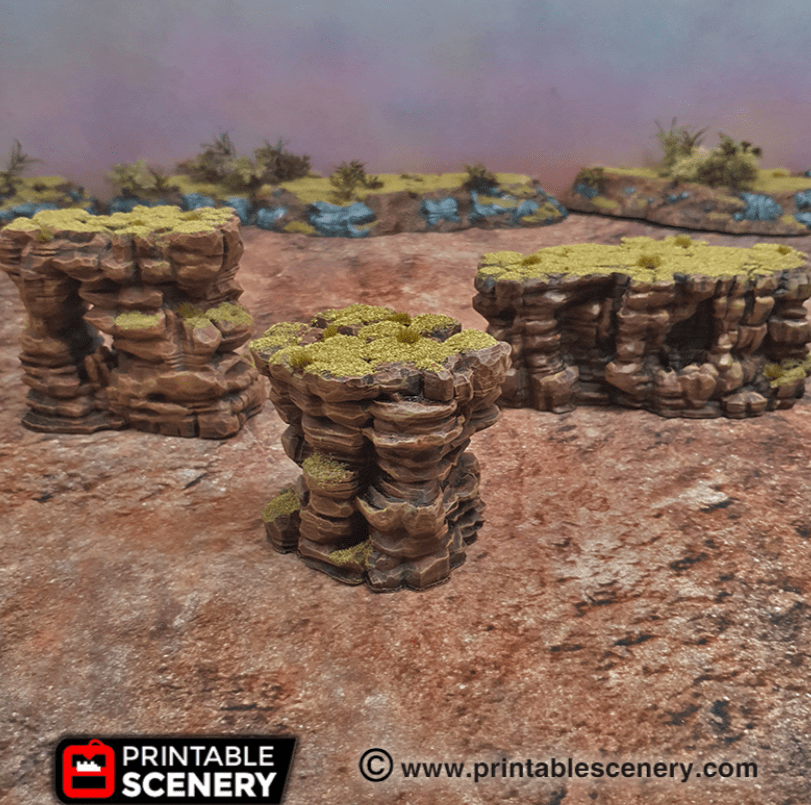 Desert Canyon Rocks - Scatter Terrain