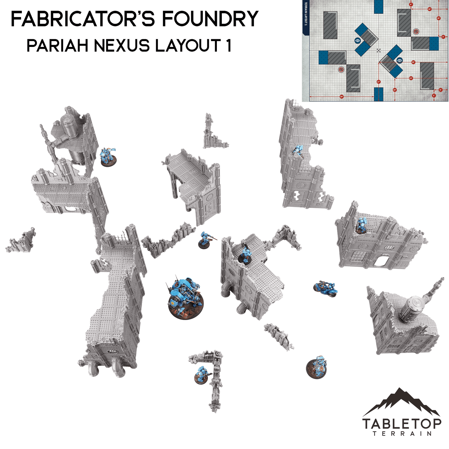 Fabricator's Foundry - Chapter Approved/Pariah Nexus Compatible 10e Table Set