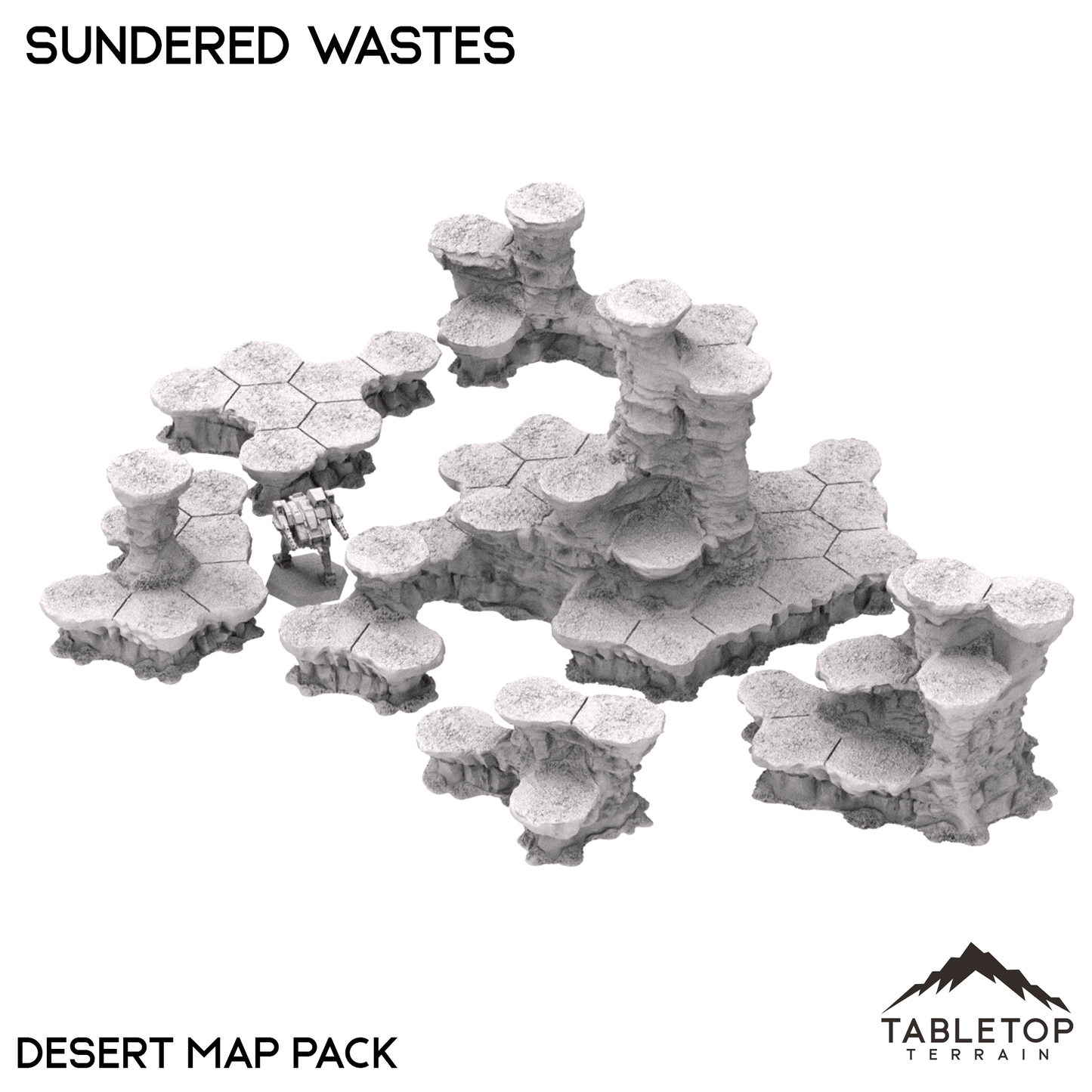 HEXTECH Sundered Wastes Map Hill Sets - 6mm