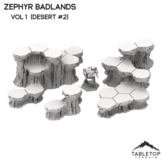 HEXTECH Zephyr Badlands Map Hill Sets - 6mm