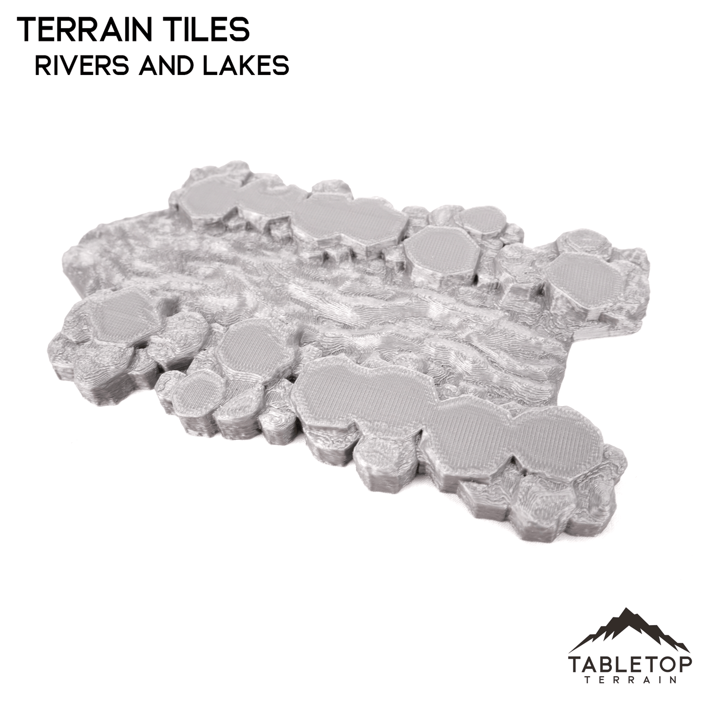 HEXTECH Rivers and Lakes Terrain Tiles - 6mm