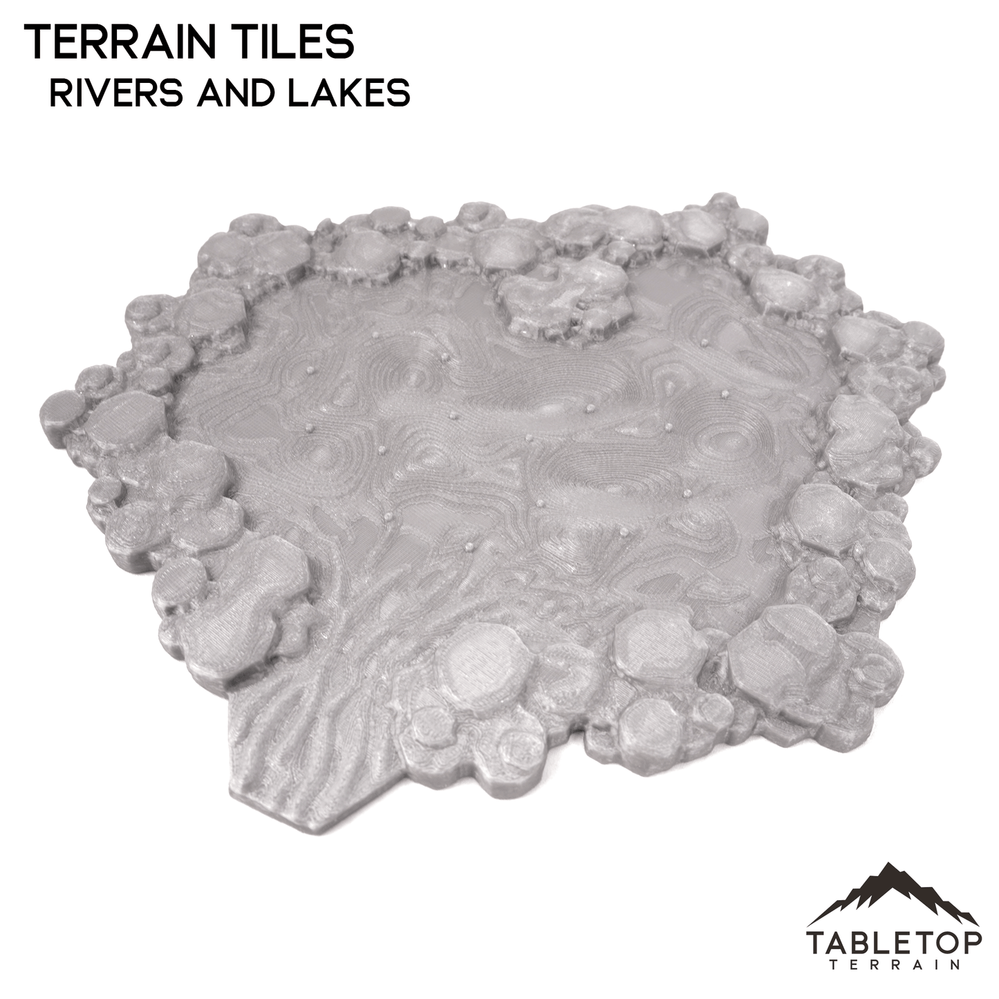 HEXTECH Rivers and Lakes Terrain Tiles - 6mm