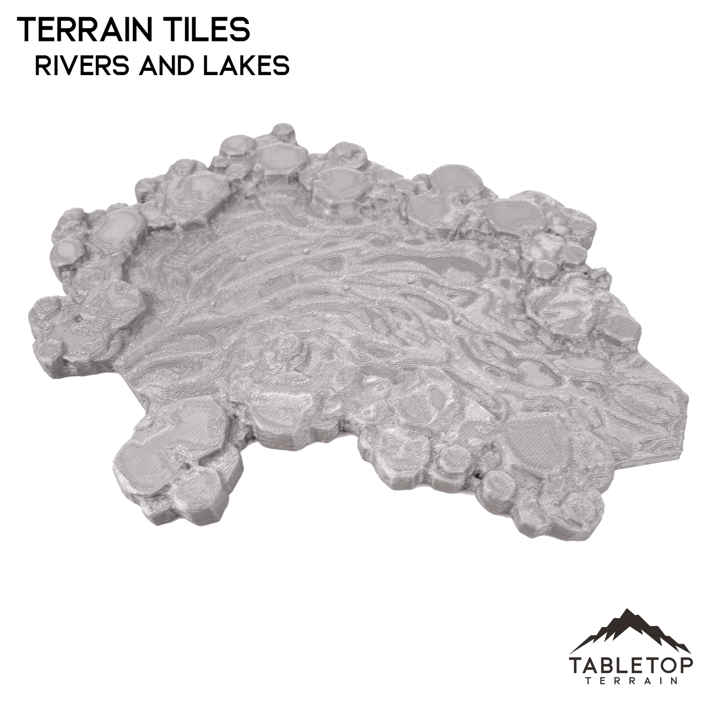 HEXTECH Rivers and Lakes Terrain Tiles - 6mm