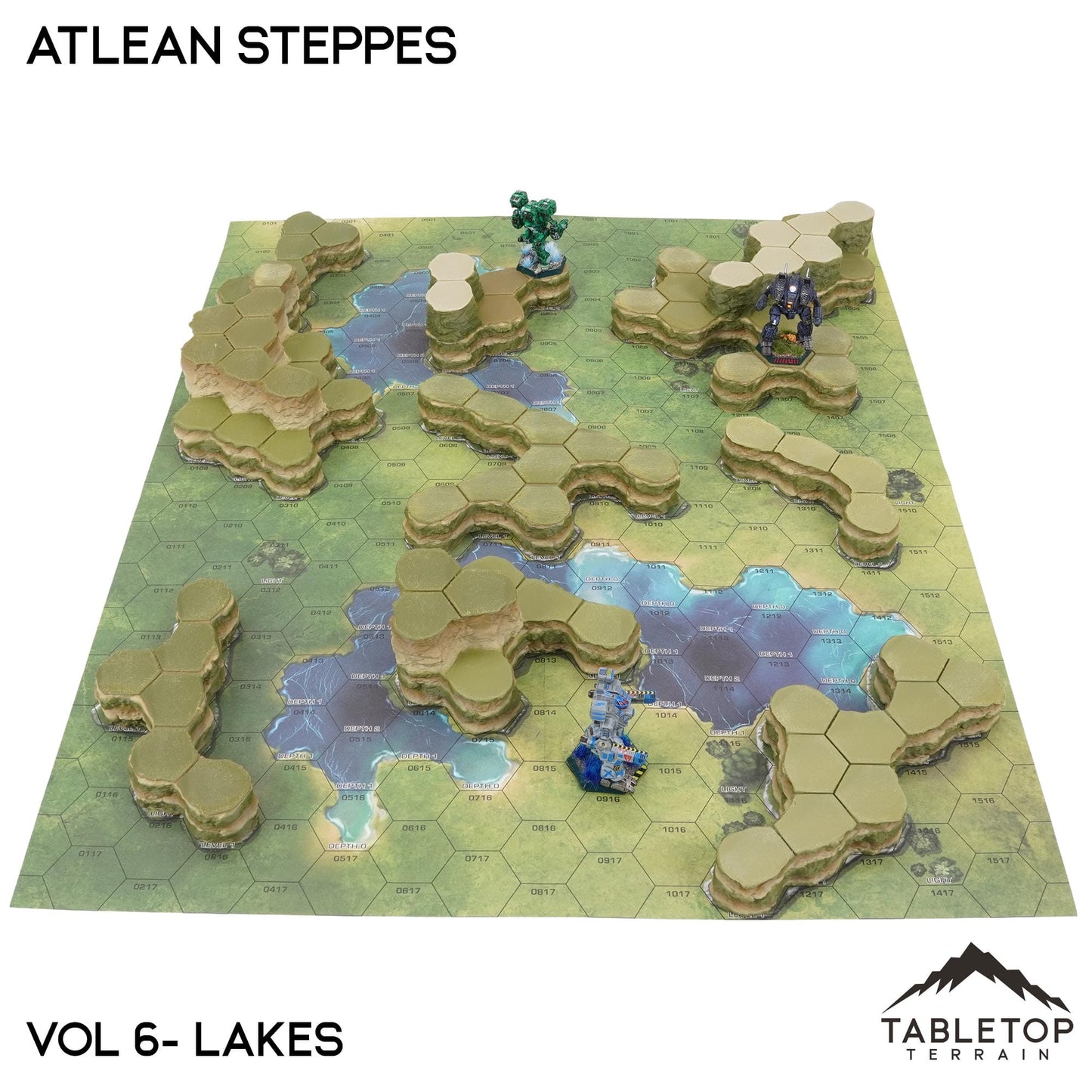 HEXTECH Atlean Steppes Map Hill Sets - 6mm