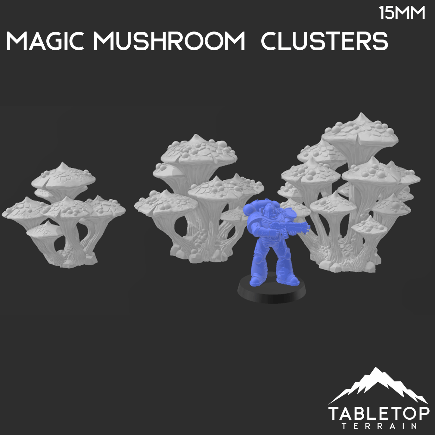 Magic Mushroom Clusters - Fantasy Scatter Terrain / Trees