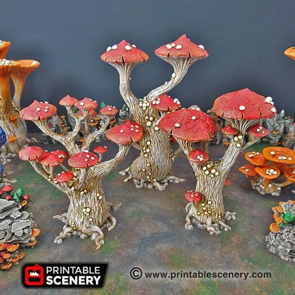 Magic Mushrooms - Fantasy Scatter Terrain / Trees
