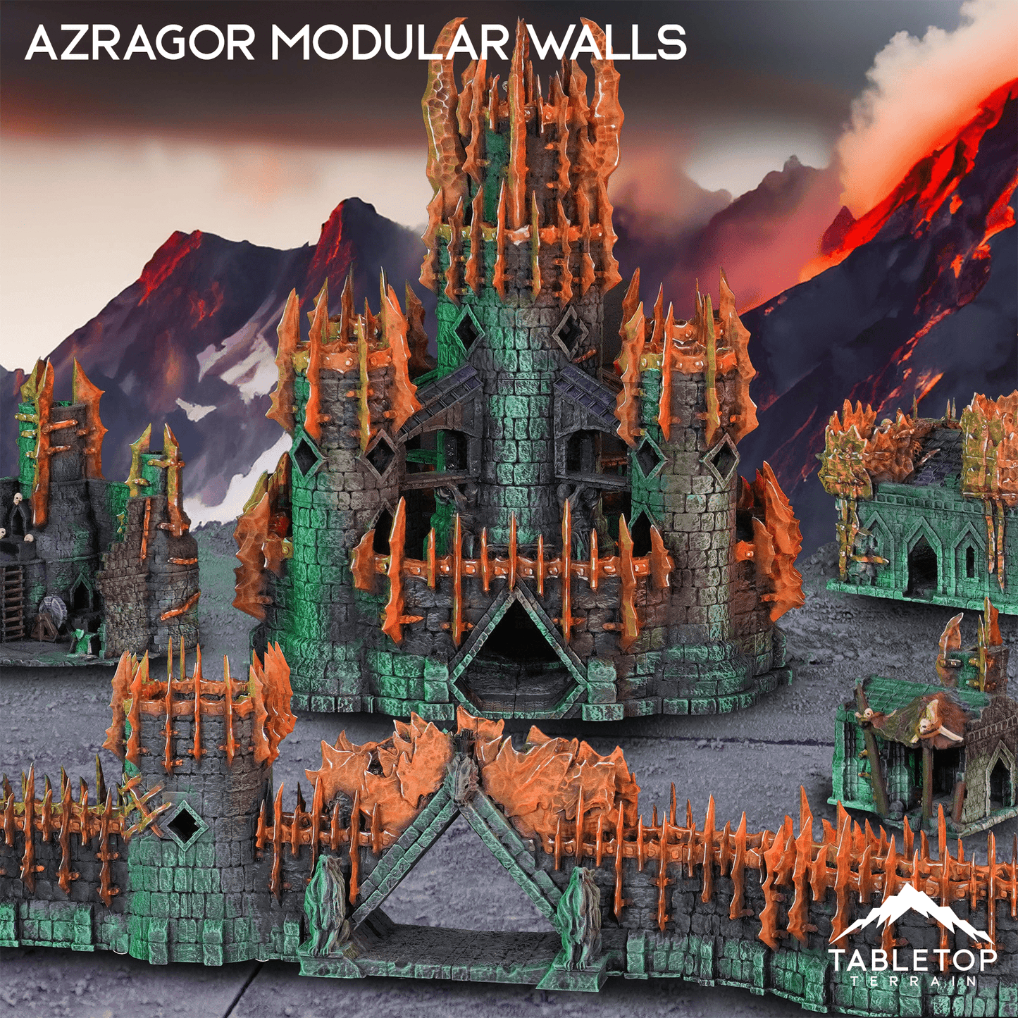 Azragor Modular Walls + Gate - Kingdom of Azragor