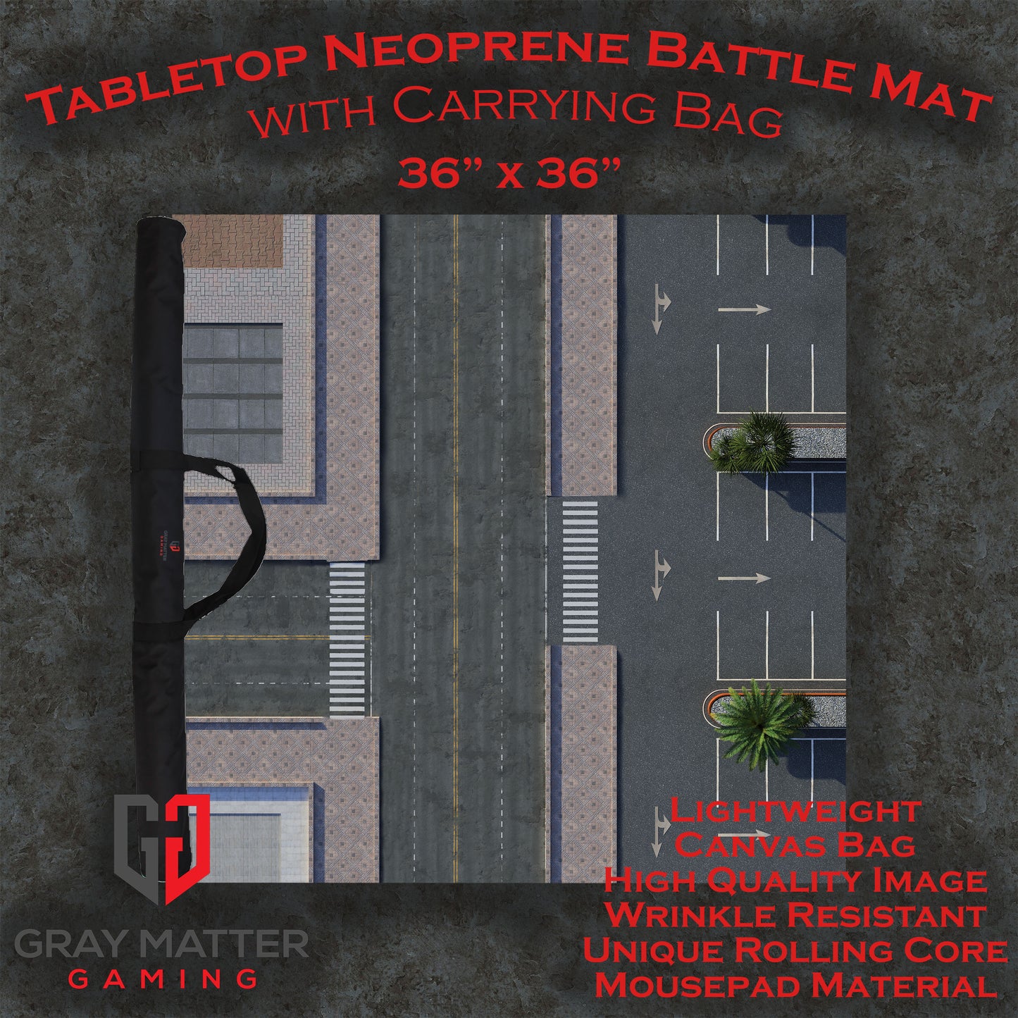 Modern City 1 - Neoprene Battle Mat - Warhammer, AoS, 40K, Kill Team, MCP, Shatterpoint, Legion, More